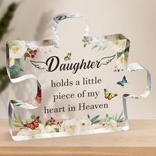 Memorial Gifts for Loss of,Sympathy Gift Acrylic Puzzle Daughter