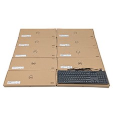 Dell Full Sized English Wired Keyboard QWERTY (KB216p) Black Lot of 10
