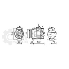 Kompressor Klimaanlage für Mercedes-Benz E-Klasse Bj.05-08