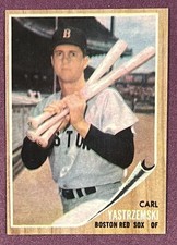 1962 Topps #425 Carl Yastrzemski EX/EX-MT+ Boston Red Sox HOF 1962 Topps #425 Carl Yastrzemski EX/EX-MT+ Boston Red Sox HOF