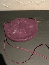 Vintage Picard Umhängetasche in Muschel-Optik | Beere/Violett
