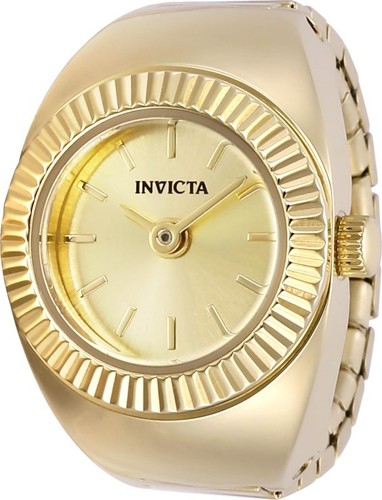 Watch Invicta 48947 Mini Angel Women Ring Watch 16,5 mm Gold Stainless Steel - 第 1/1 張圖片