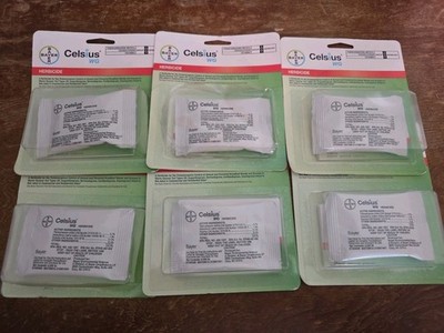  6 packs Celsius WG - Single dose 0.226 oz Easy Mix  - Post Emerge Weed Control 