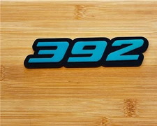 392 Car Emblems 2x L-BLUE Black 392 Side Car Fender Badges 3D for 392 MULTICOLOR