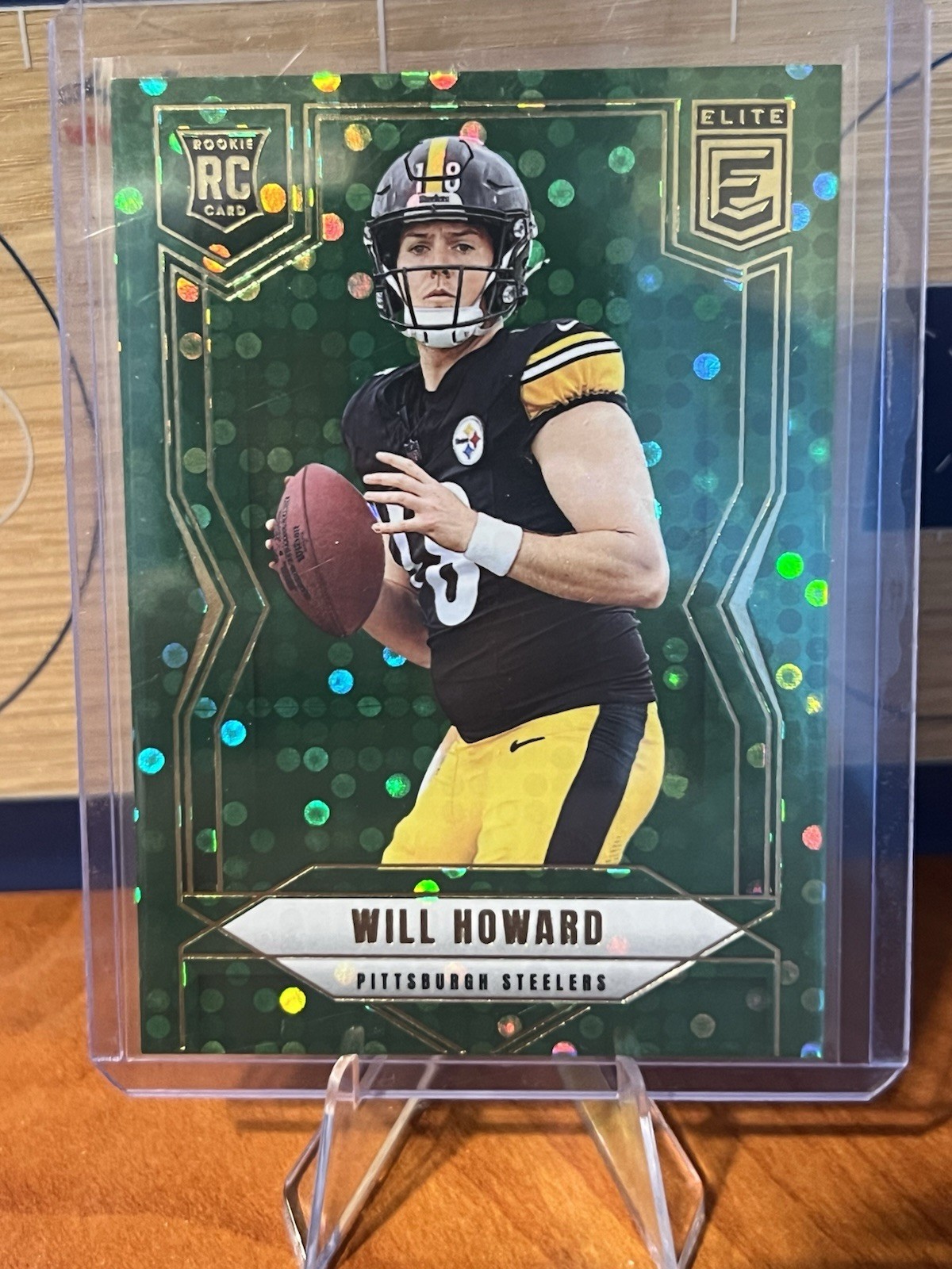 2025 Panini Donruss Elite - Rookies Will Howard #150 Green Disco (RC)