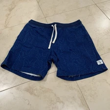 Chubbies Mens Shorts Size medium 7" Sweat Short M Pineapples Blue