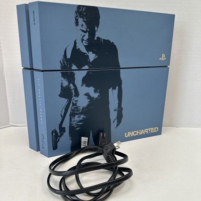 Sony PlayStation 4 PS4 UNCHARTED Limited Edition Blue Console 500GB CUH-1215A
