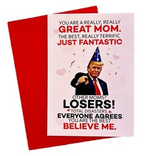 Funny Trump Mother's Day Card from Kids Daughter Son - Humorous