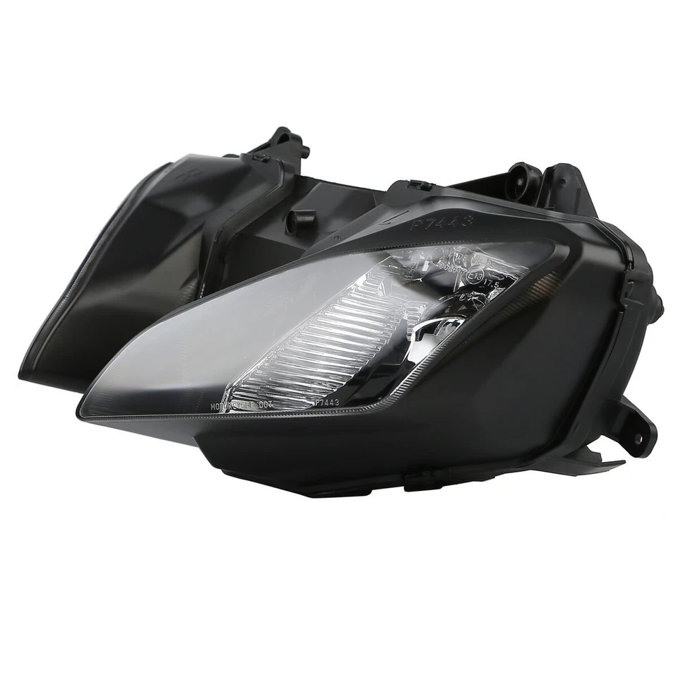 Conjunto de farol dianteiro preto compatível com Yamaha YZF R6 YZFR6 2008-2016 2015 2014 - Imagem 4 de 4