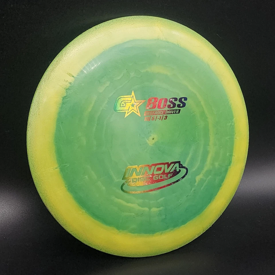 Innova GStar Boss 173g Green Flat Top Swirly w "Halo" - Image 2 of 4
