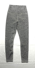 EUC Athleta Transcend Women XS Textured 7/8 Tight Legging Space Dye Grey