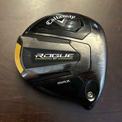 Callaway ROGUE ST MAX Driver Head 9 Degree Loft Unisex Adults Black/Silver/Gold