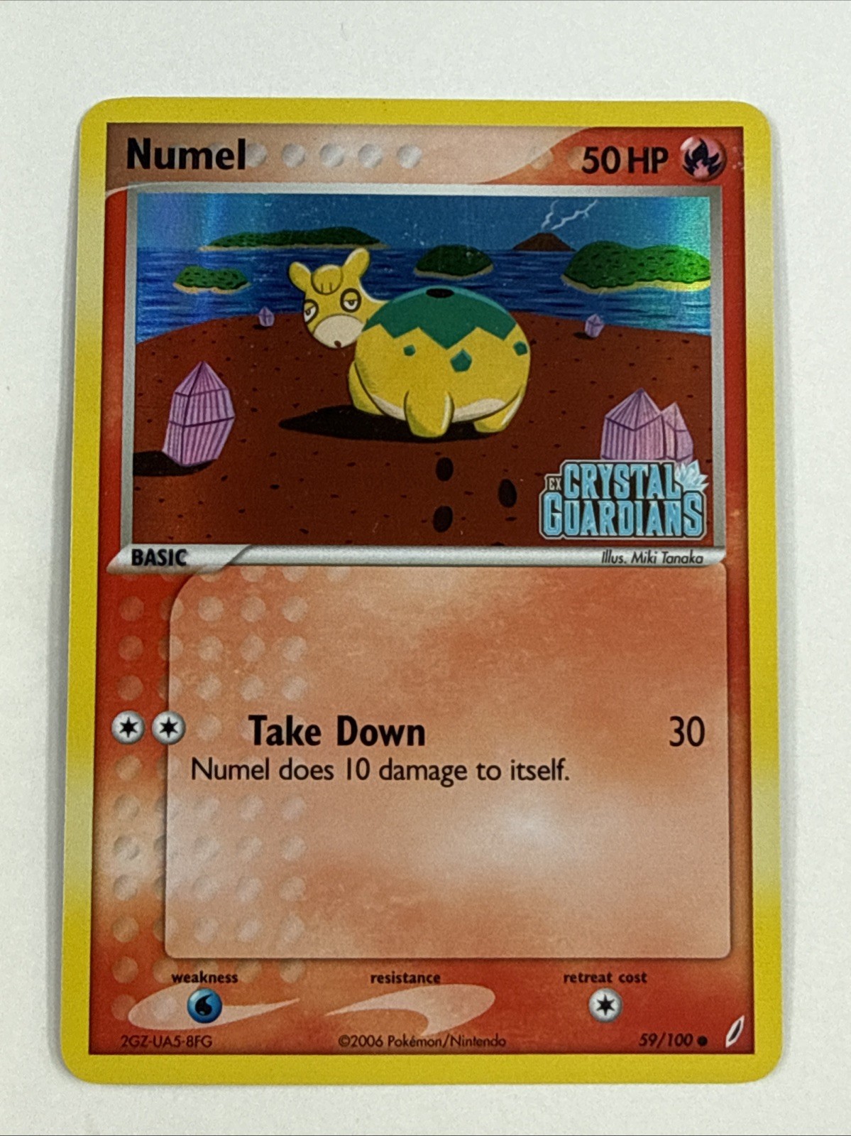 Numel 59/100 EX Crystal Guardians Reverse Holo Stamped Pokemon Card