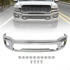 For 2019-2024 Ram 2500 3500 Front Bumper Face Bar w/ Fog Lamp Holes Chrome Steel