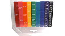 Learning Resources Fraction Equivalency Cubes 51 Piece Fractions Multicolor 6 