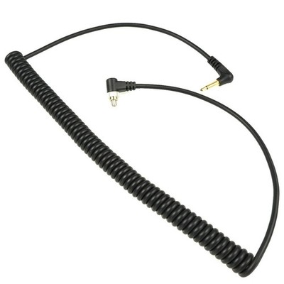 Foto&Tech 90in(2.3M) Stretch/23in Coiled HEAVY WEIGHT LOCKING 3.5mm to Male... 