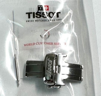 Original Tissot 18mm Steel Clasp Fits Leather straps 18mm Where Buckle Connects