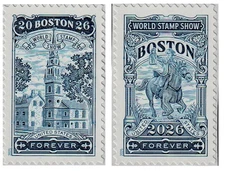 US  Pair of 2025 Boston 2026 Stamp Show Scott #6029-6030 Singles I10
