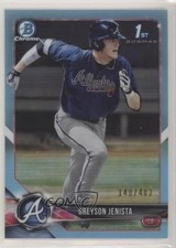 2018 Bowman Draft Chrome Sky Blue Refractor 140/402 Greyson Jenista #BDC-31 0r4