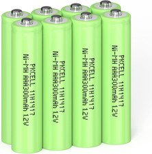 8Pcs Rechargeable AAA Battery 300Mah Ni-Mh for Garden Solar Light Lamp 2.00 per battery