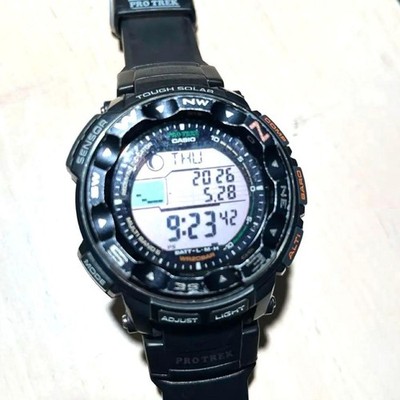Casio Pro Trek PRW 2500 Solar Quartz Field Watch Multi Band 6 Triple Sensor