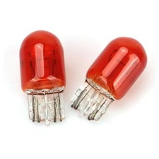 2 PCS T20 7443 1891 21/5W Clear Glass Turn Signal Stop Brake Tail Light-Bulbs
