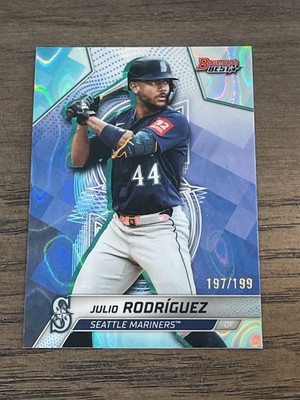 2025 Bowman’s Best Aqua Lava Refractor Julio Rodriguez #49 Mariners /199
