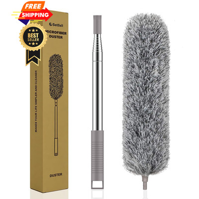 SetSail Extra-Long Dusters with Extension Pole 100-inch for Duster, Gray