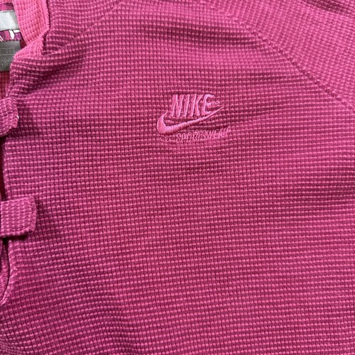 Nike Hoodie Sweater Pink Waffle Knit Big Kid Youth Size XL 16/18 - Picture 2 of 10