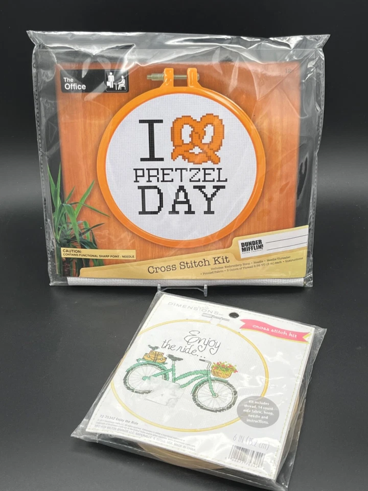 Kit Crewel Punto de Cruz Contado Dimensiones LOTE Precious Moments La Oficina Foto 2 de 4