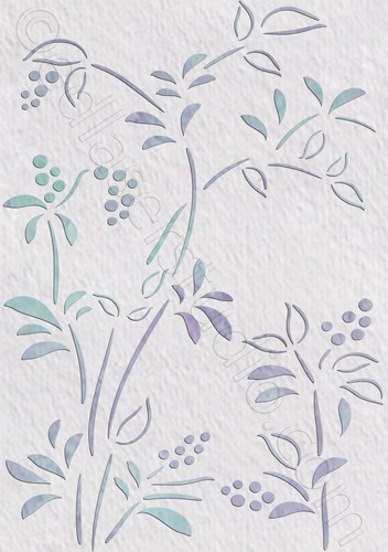 Floral Stencil Vintage French Shabby Chic Paint Furniture Cardmaking Craft FL18 - Picture 6 of 17
