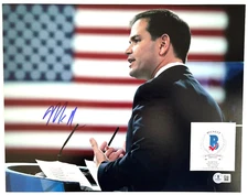 SENATOR MARCO RUBIO SIGNED 11x14 PHOTO FLORIDA SECRETARY OF STATE GOP 2028 b BAS