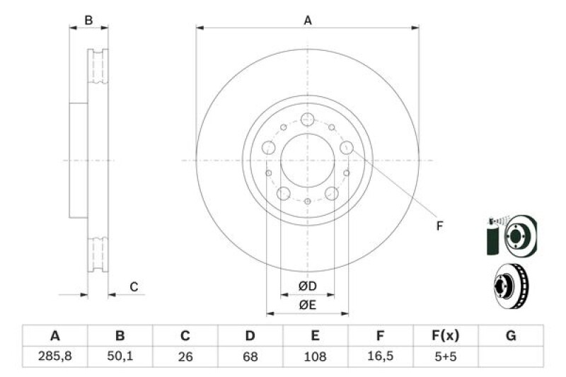 2x ATE 24.0111-0137.1 Bremsscheibe Für MERCEDES-BENZ