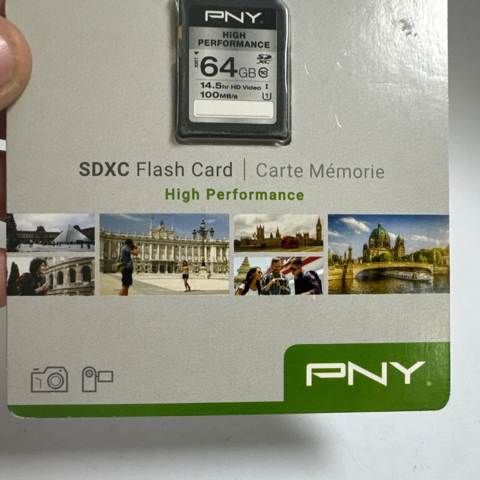 PNY High Performance SDXC 64GB Memory Card UHS-I U1 Class 10 P-SDXC64GU185-GE - Image 4 of 4