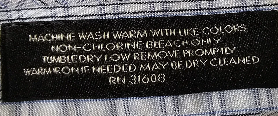 Jos A Bank 男式衬衫 16.5 35 码蓝色黑色白色条纹 — 第 3/4 张图片