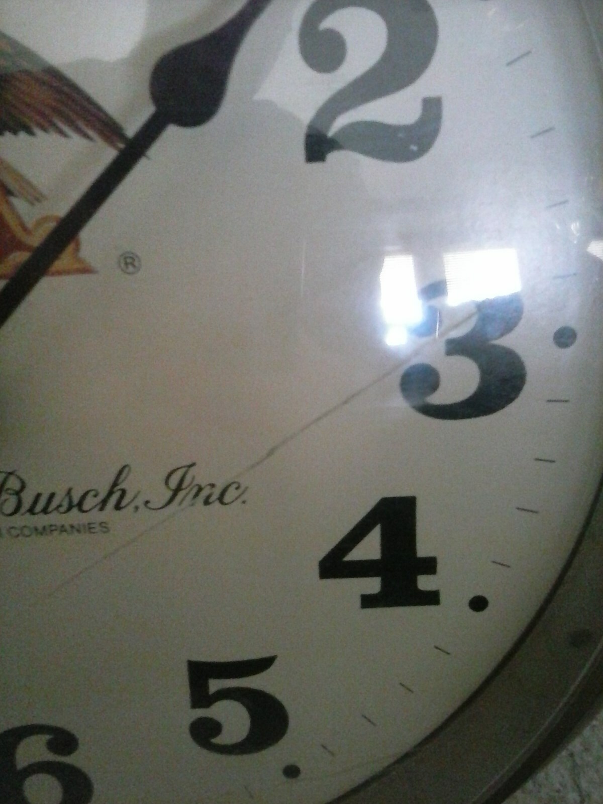 RARE VINTAGE 1992 ANHEUSER BUSCH POCKET WATCH HANGING CLOCK BUDWEISER PLASTIC