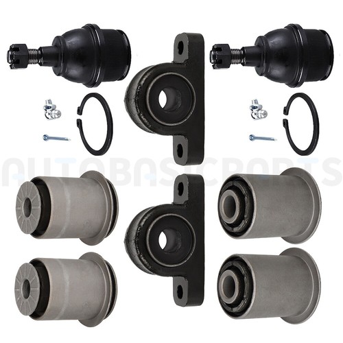 TRQ Front Upper Lower Control Arm Bushings Kit Set For Chevy GMC 4WD Truck SUV E - Foto 3