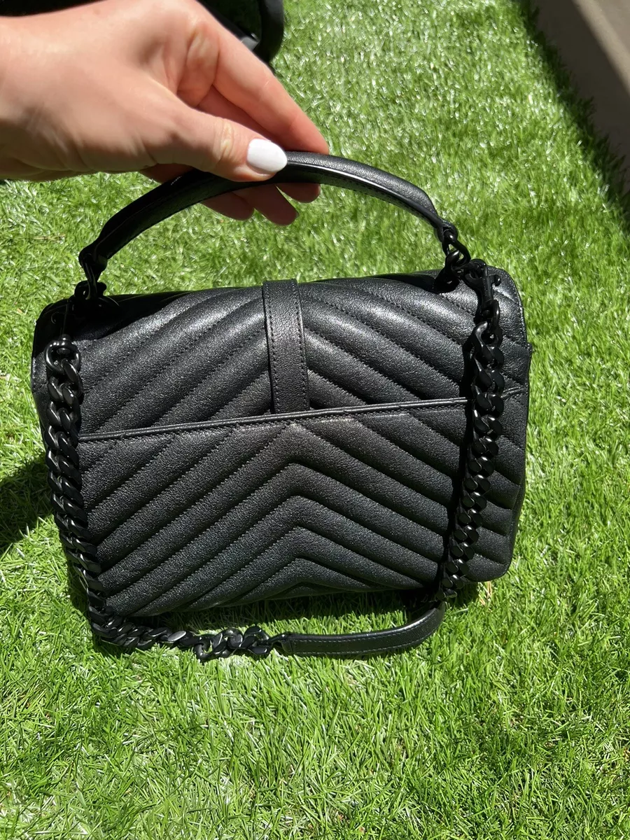 Ysl college bag black best sale hardware