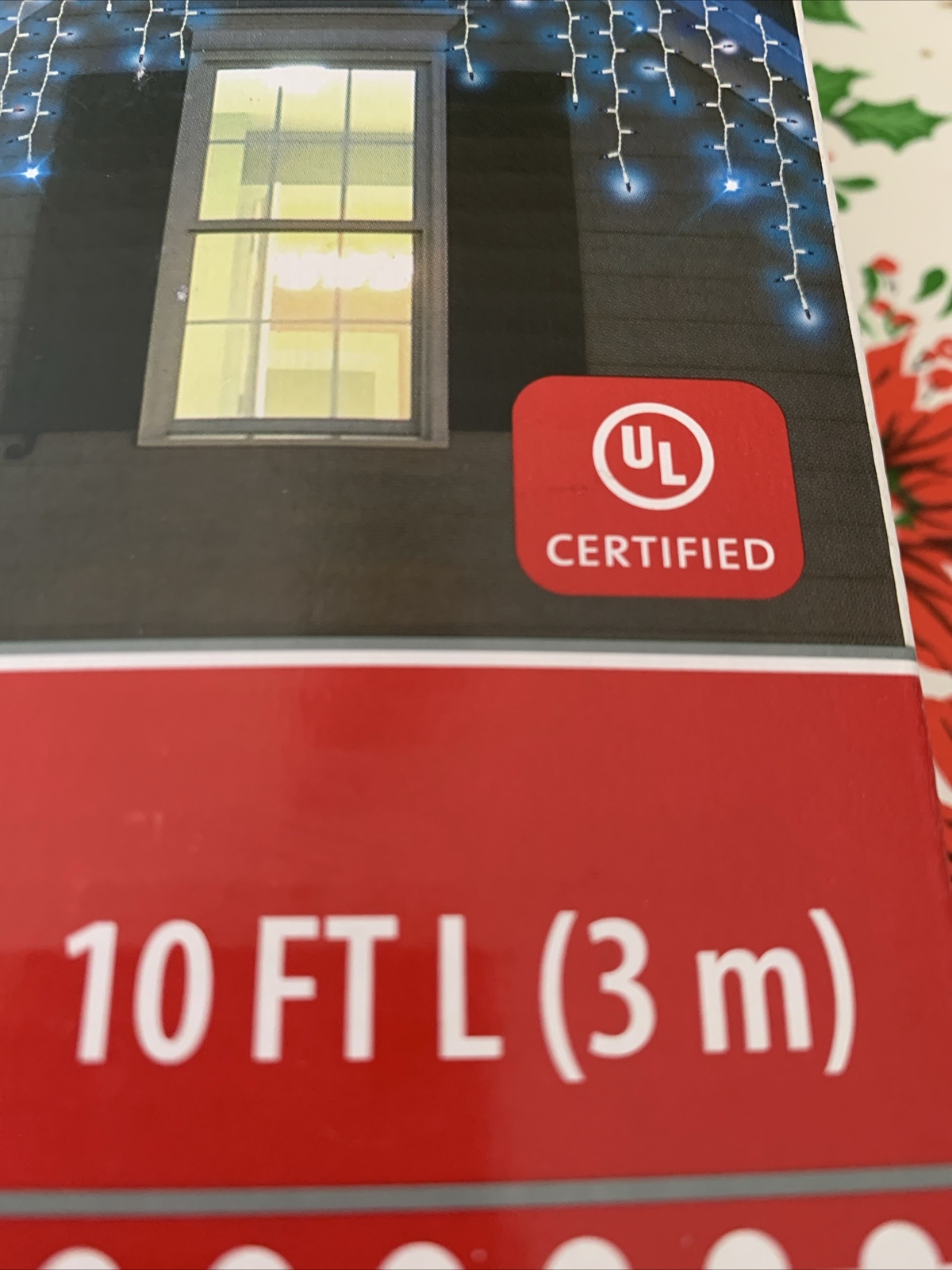 300ct Holiday Time High Density Blue Icicle Christmas Lights Set, 10