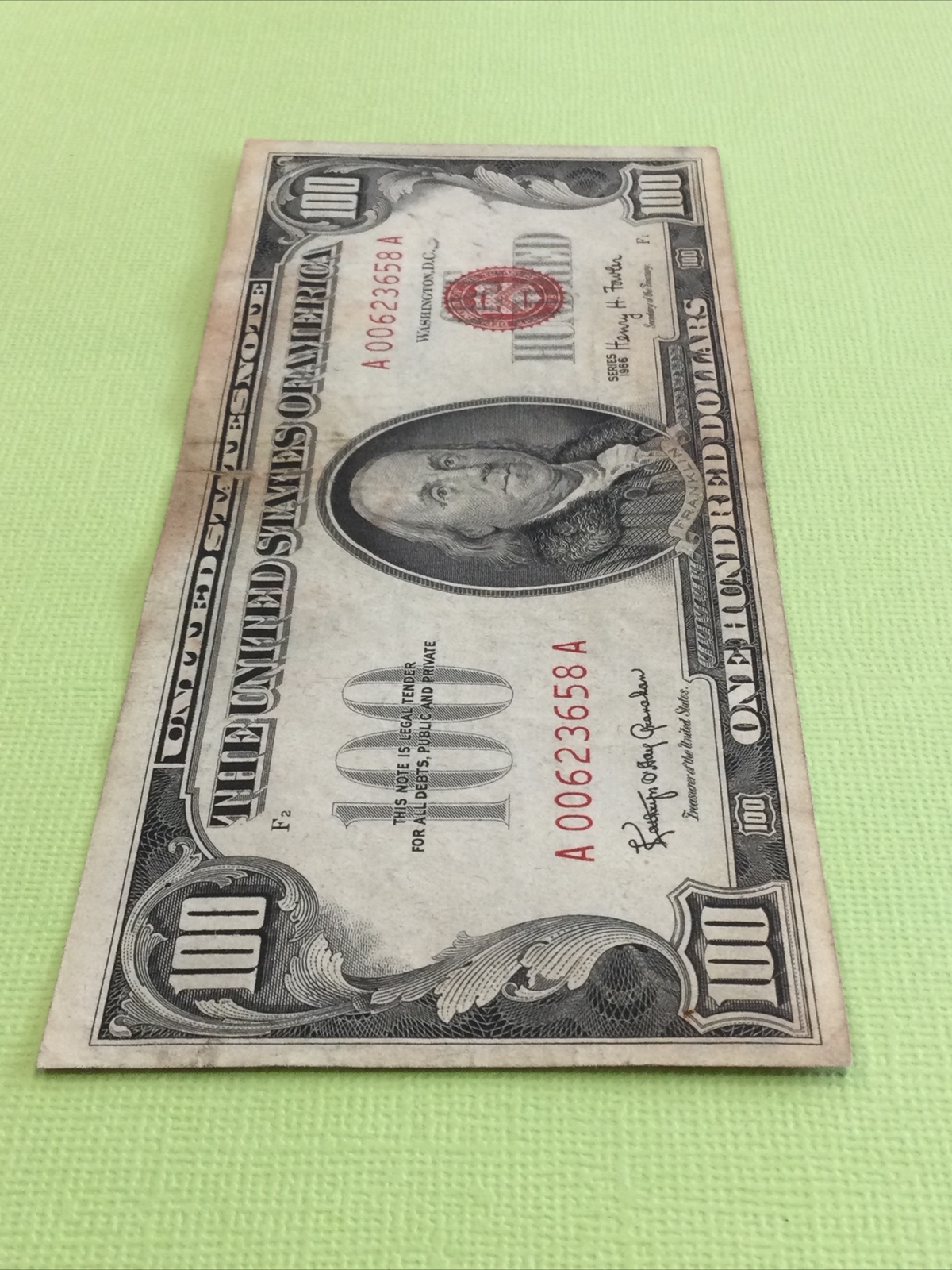 Nice U S 1966 RED SEAL 100 Bill Paper Money YOU GRADE EBay nice-u-s-1966-red-seal-100-bill-paper-money-you-grade-ebay