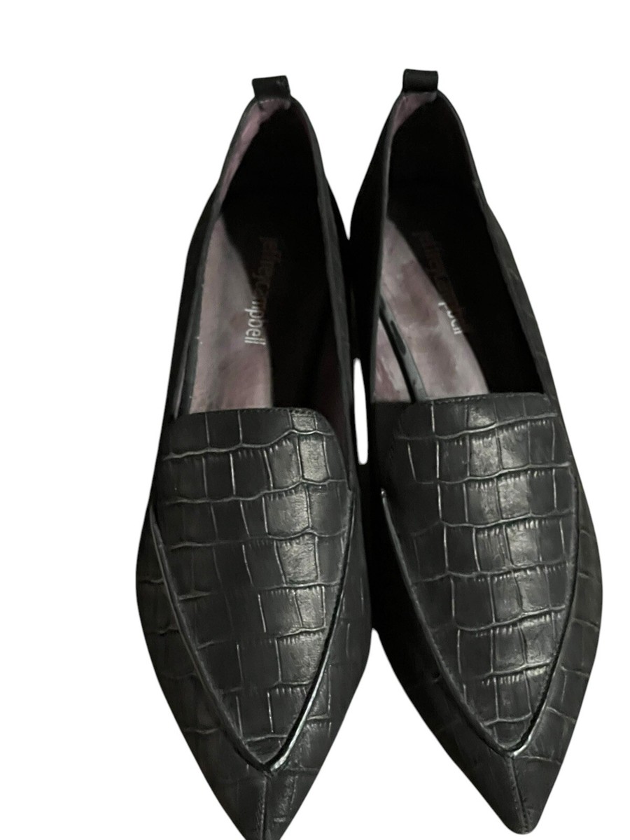 Jeffrey Campbell VIONA Sculptural Heels Matte Croc Leather Shoes