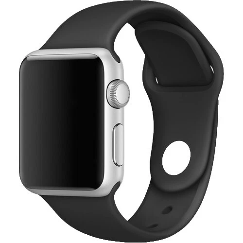 Apple Silicone Black Smart Watch Bands