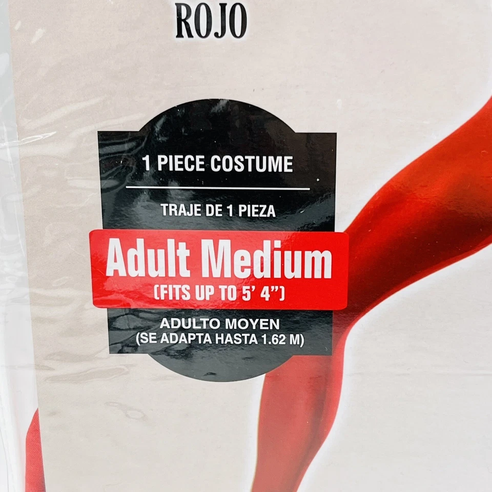 Traje de Fiesta Rojo Traje Morph Spandex Cuerpo Completo Disfraz Talla Mediana Hombres Mujeres Adultos Foto 3 de 4