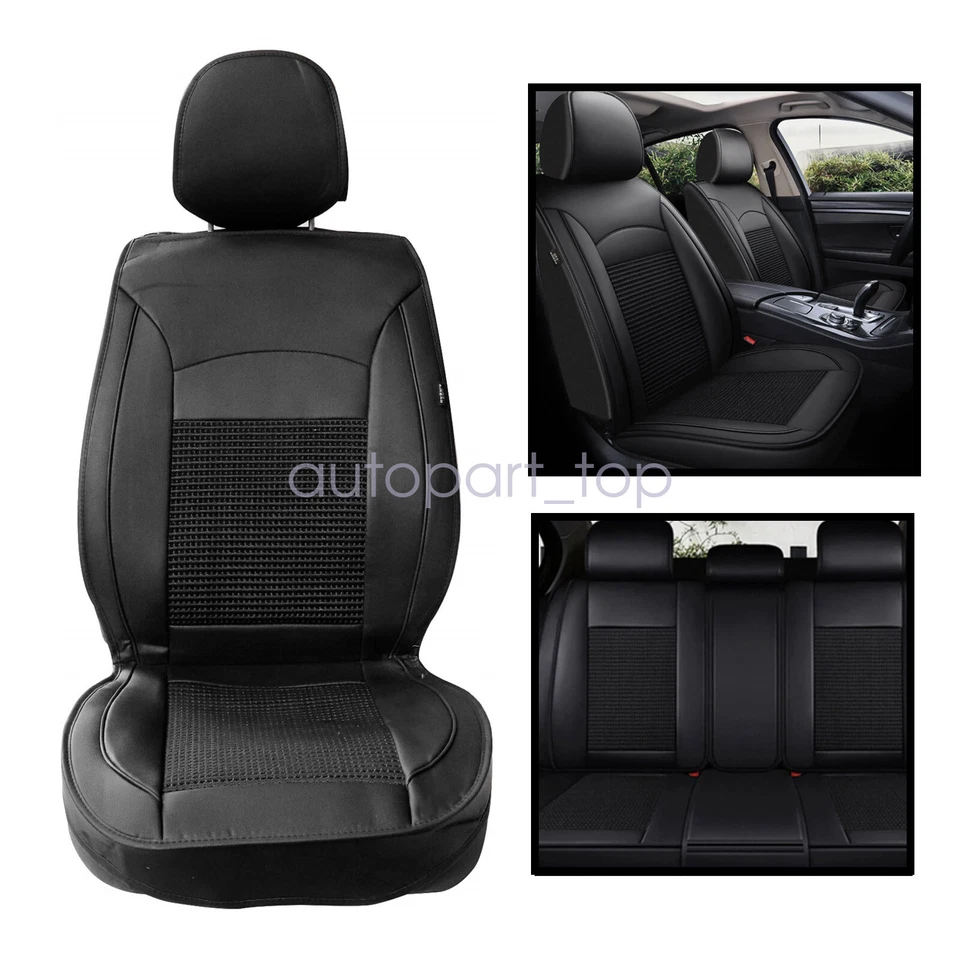Juego completo de funda de asiento de coche para Toyota RAV4 1996-2024 cojín cuero PU Foto 3 de 4