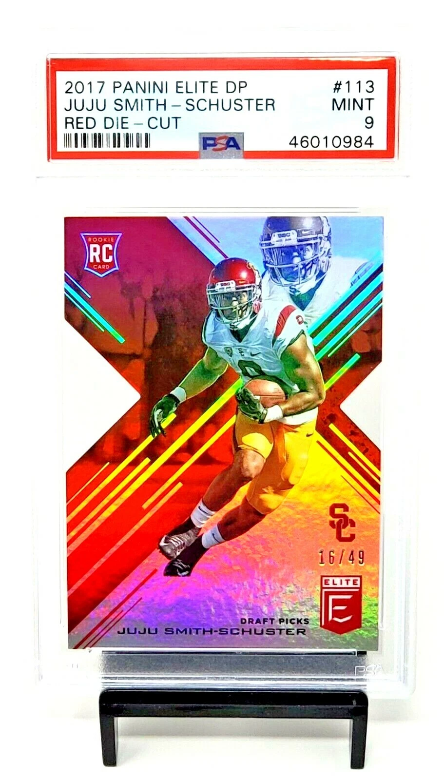 JuJu Smith-Schuster Panini Elite Draft Picks #113 Red Die-Cut