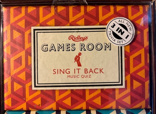 NEW Ridley's Game Room 3 in 1, Who am I, Sing it Back, Sports Quiz Sealed - Picture 2 of 8
