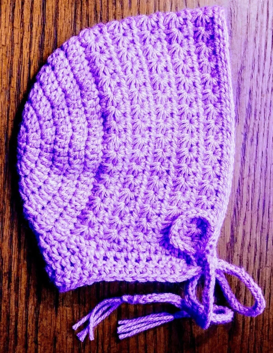 hat 3 Months New baby Leia Allen Bonnet New handmade crochet winter warm infant