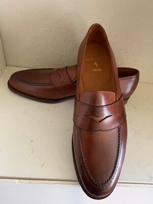 クロケット&ジョーンズ製　ラルフローレン　ローファー
貴重 POLO Ralph Lauren X Crockett & Jones loafers Marlow Brown