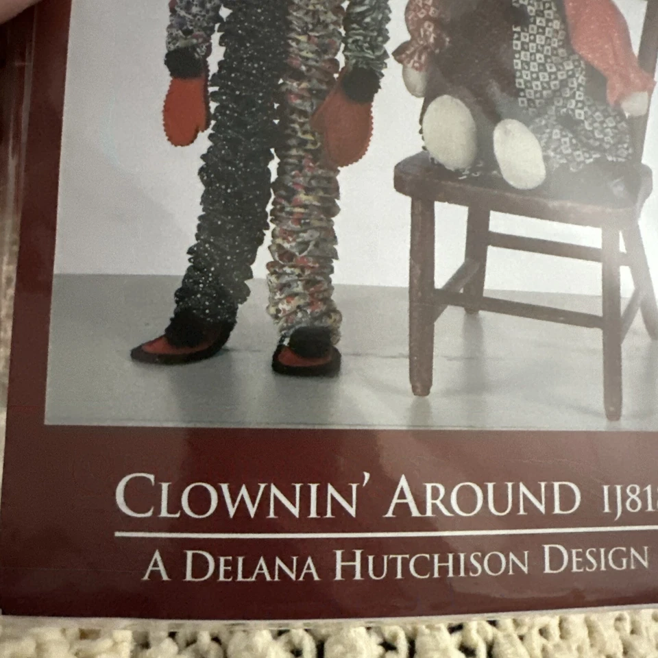 Clownin' Around Sewing Pattern Indygo Junction Pattern IJ818  Yo-Yo Clown Doll - Image 3 of 4