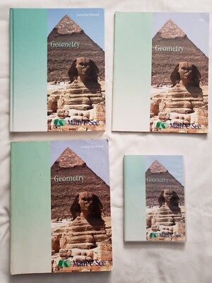 Math U See Geometry Set, Instructor Manual,  Tests, Student Text, DVDs